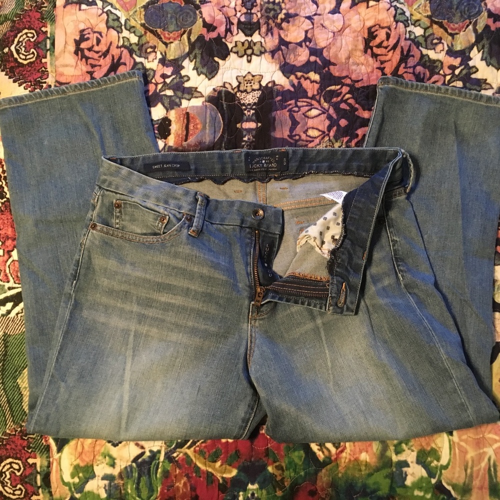 EUC Lucky Brand Sweet Jean Crop Jean Capris 12 31